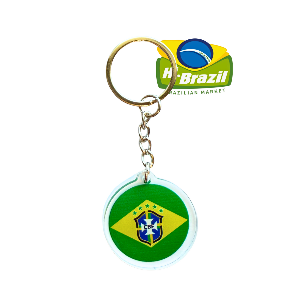 Brazilian Flag Keychain — Hi Brazil Market