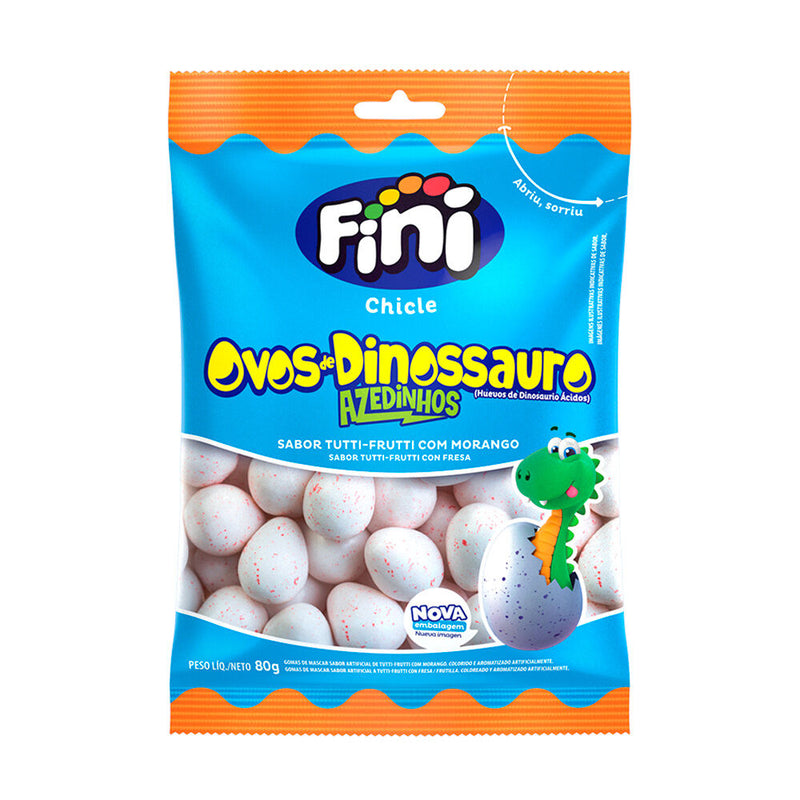 Fini chicle Ovos de Dinossauro Azedinhos 80g