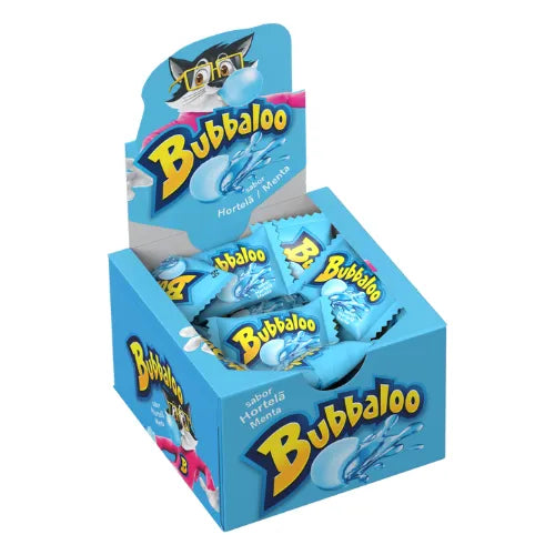 Bubbaloo Chiclete de Bola Hortela Caixa