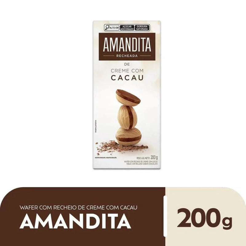 Lacta Amandita Wafer com Creme de Cacau 200g