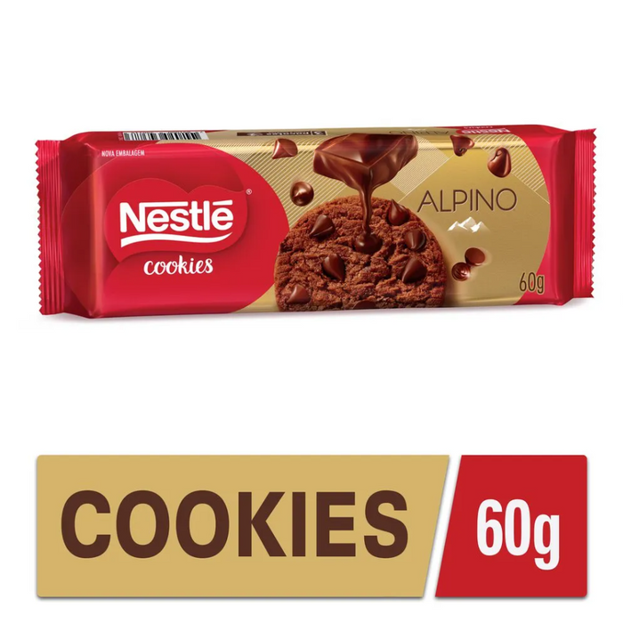 Nestle Cookies Alpino 60g - Vencimento 28 de Novembro de 2024