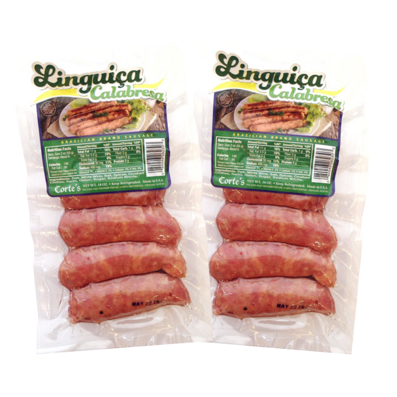 2 unidades Cortes Linguica Calabresa