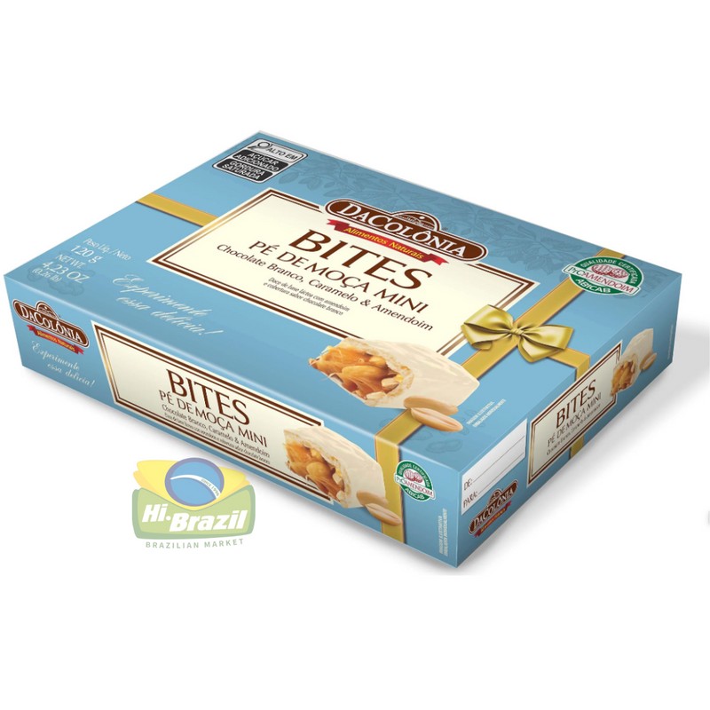 DaColonia Pe de Moca Bites com Chocolate BRANCO 120g