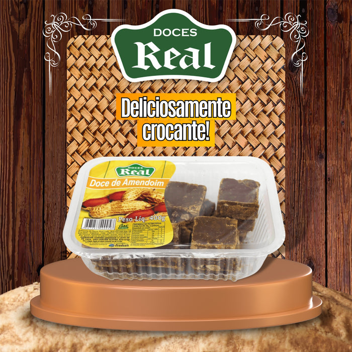 Doces Real Doce de Amendoim Cortado 400g