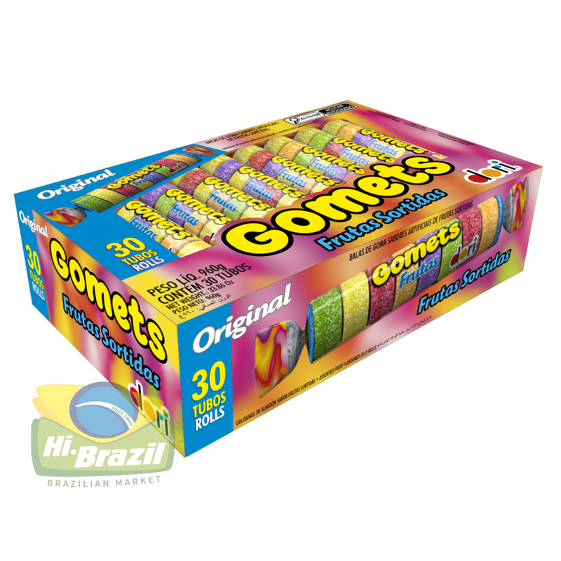 Dori Gomets Bala de Goma de Frutas / Jujuba Frutas Caixa com 30 unidades