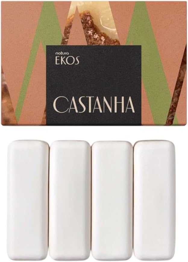 Natura Ekos Sabonete em Barra 4 unid Castanha