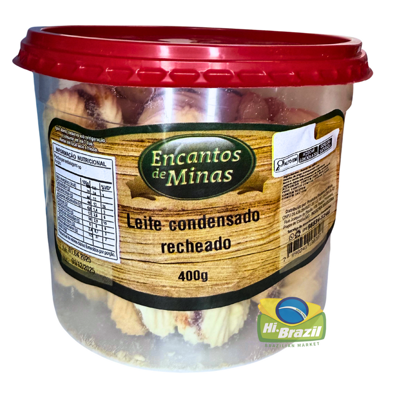 Encantos de Minas Sequilhos de Doce de Leite Condensado com Recheio de Goiabada 400g