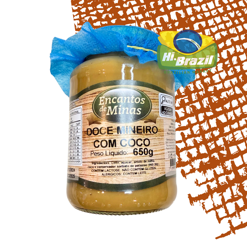 Encantos de Minas Dulce de Leche with Coconut 650g