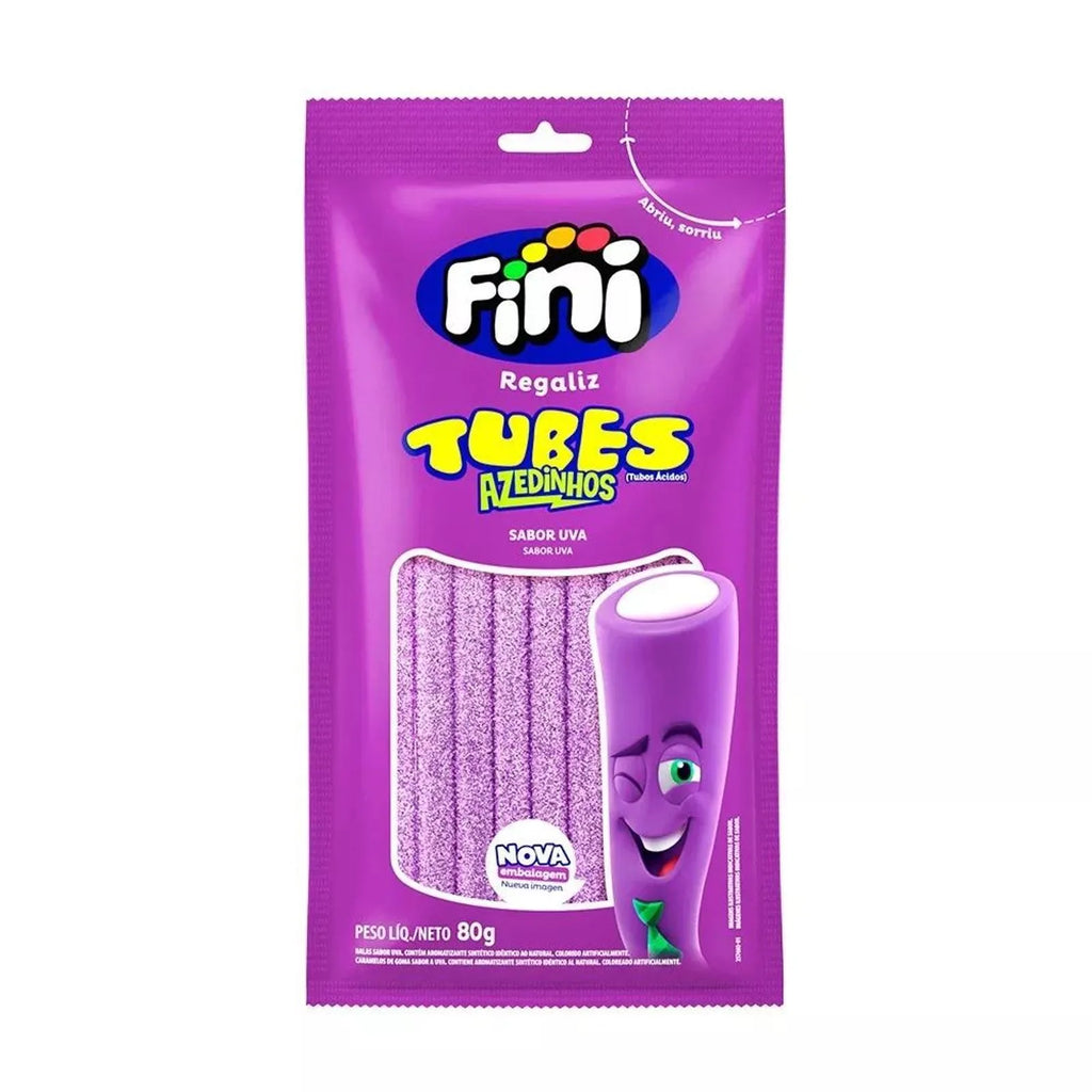 FiNi♡ Fini Sweet Tubes with Sour Grape Flavor 80g — Hi Brazil Market