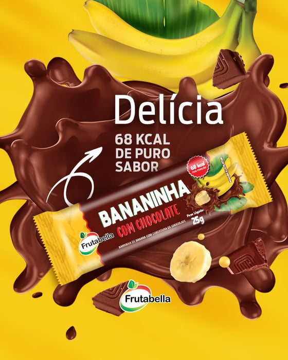 Frutabella Bananinha com Chocolate - Caixa com 24und