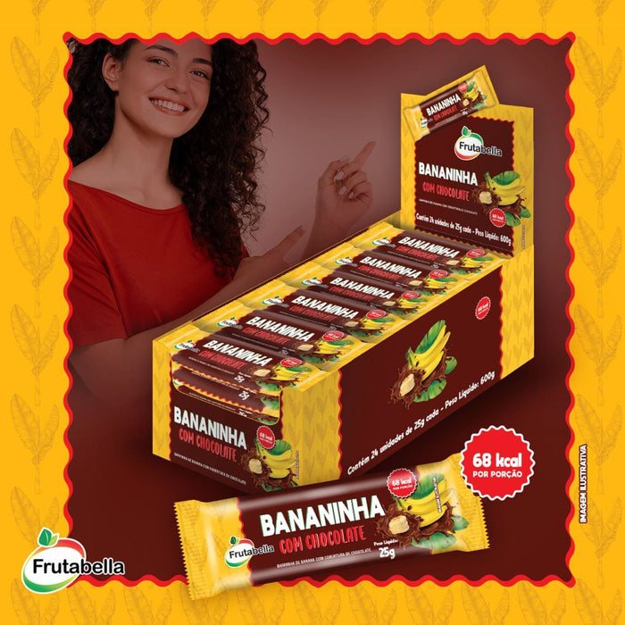 Frutabella Bananinha com Chocolate - Caixa com 24und