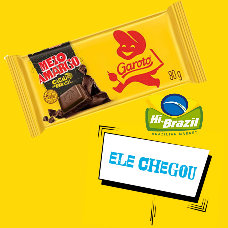 Garoto Barra de Chocolate Meio Amargo 40% de Cacau 80g