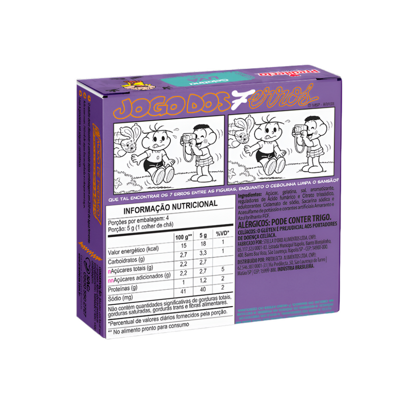 Predilecta Gelatina Uva Turma da Monica 20g