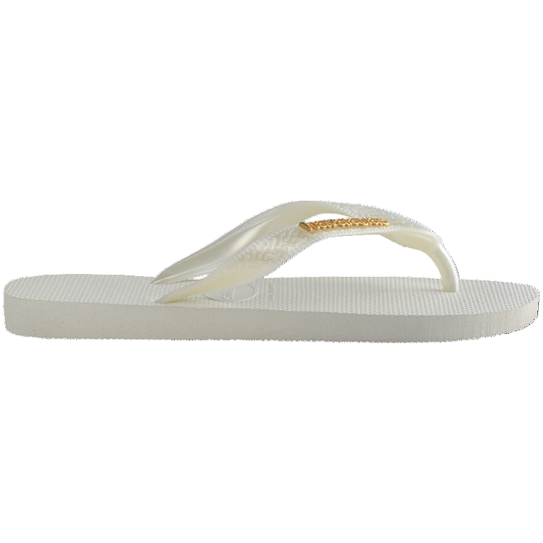 Havaianas Brazil Branca Logo Dourado