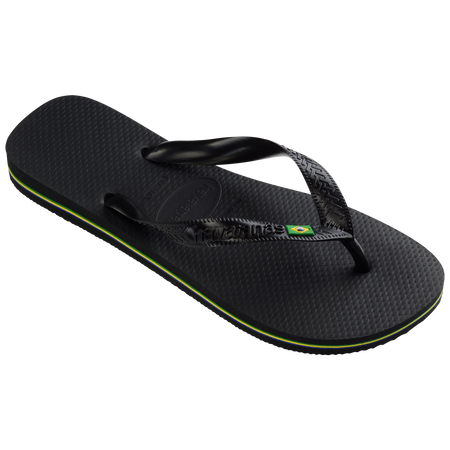 Havaianas Brasil Logo Chinelo Preto