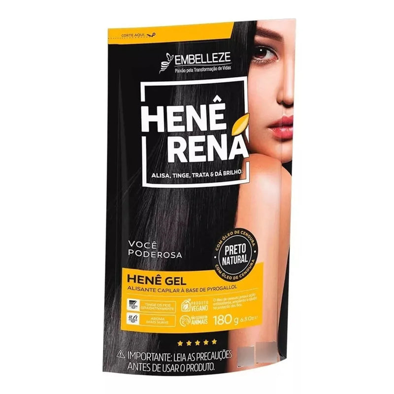 Embelezze Hene Rena Natural Black Gel Pouch 180g