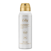 O Boticário Lily Desodorante Antitranspirante Aerosol 125ml em fundo branco