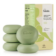 Caixa Natura Tododia Alecrim e Sálvia com cinco sabonetes de 90g em fundo branco