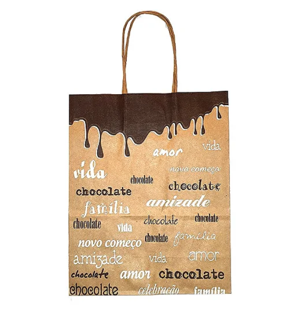 Embalagem Pascoa Sacola Palavras