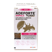 Caixa Adeforte Ampola Turbo com Biotina em fundo branco