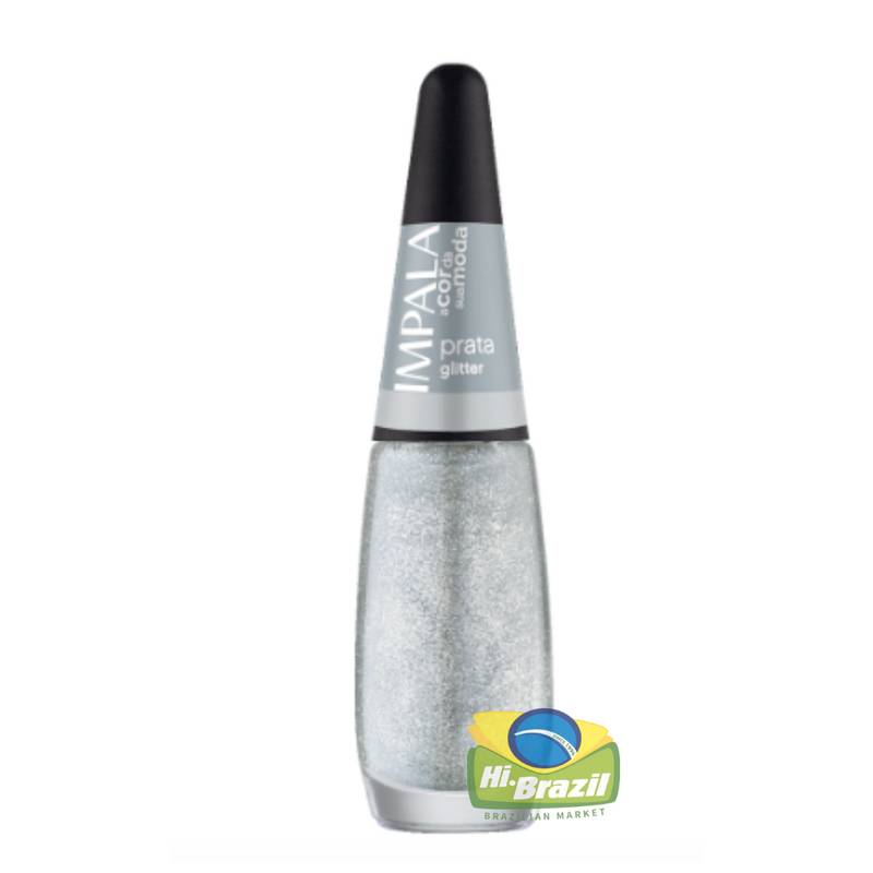 Impala Prata Esmalte Gliter 7.5ml