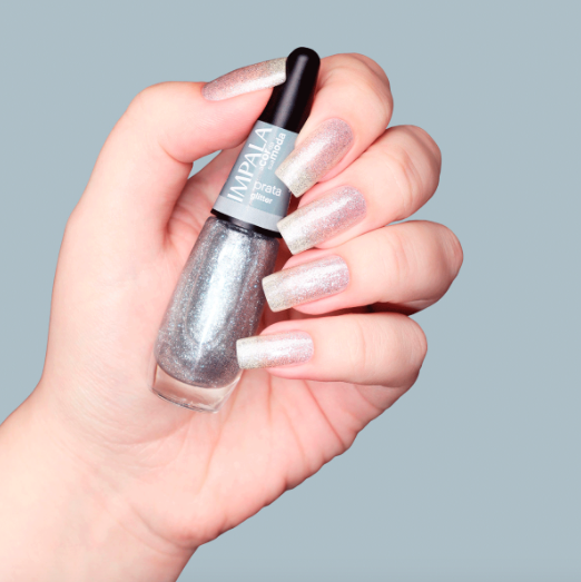 Impala Prata Esmalte Gliter 7.5ml