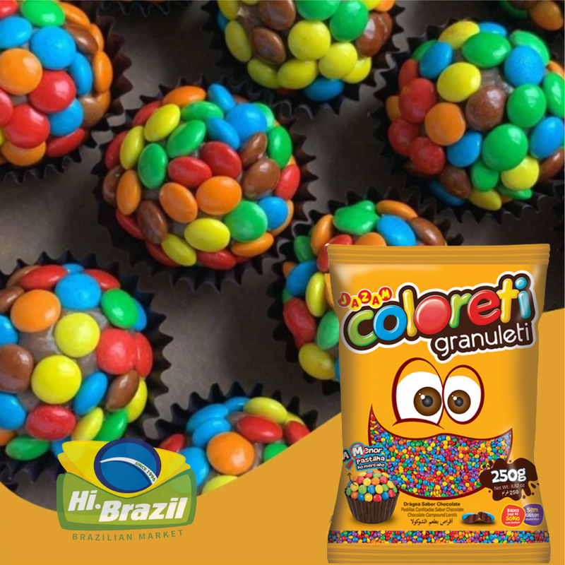 Jazam Coloreti Granuleti Confete de Chocolate Sortido 250g