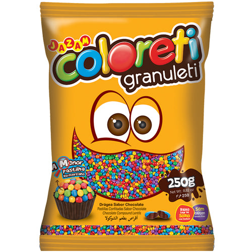 Jazam Coloreti Granuleti Confete de Chocolate Sortido 250g
