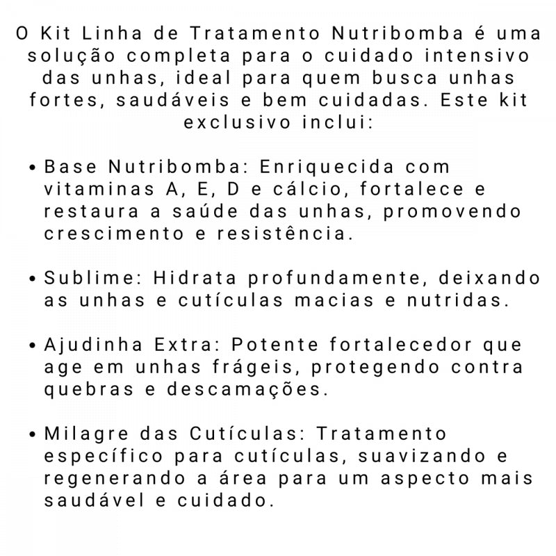 Nutri Bomba Kit de Tratamento