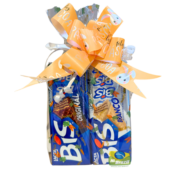 Kit Pascoa Bis ao leite e Bis Branco - Hi Brazil Market