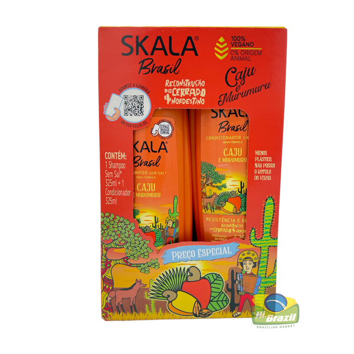 Skala kit Brazil Caju e Murumuru Shampoo e Condicionador