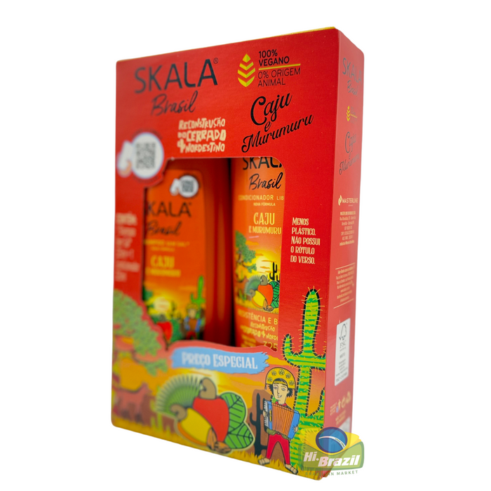 Skala kit Brazil Caju e Murumuru Shampoo e Condicionador