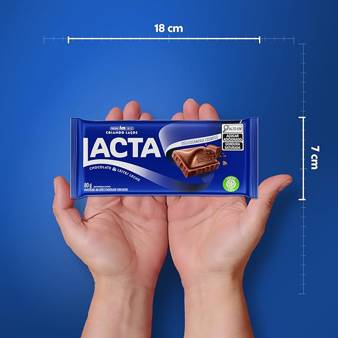 Lacta Chocolate em Barra Ao Leite 80g