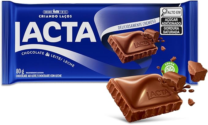 Lacta Chocolate em Barra Ao Leite 80g