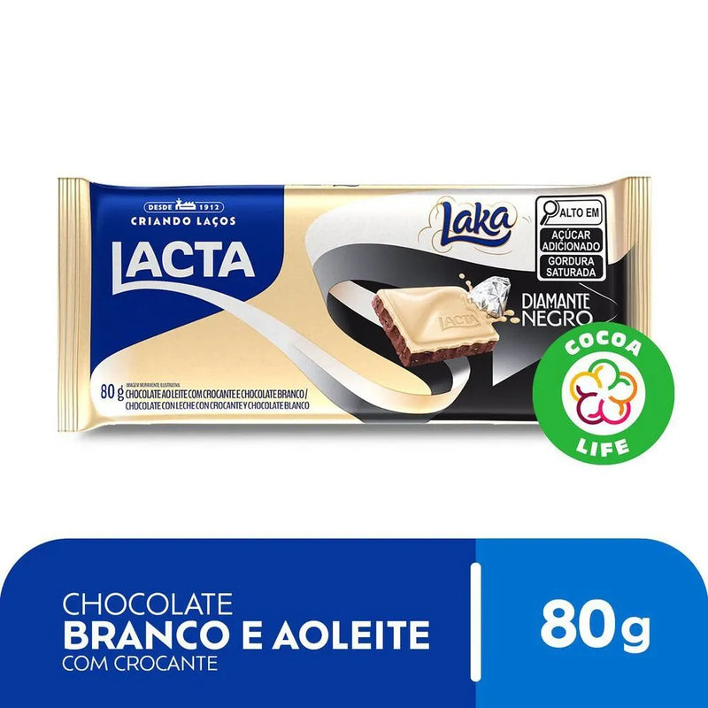 Lacta Barra Laka/ Diamante Negro 80g