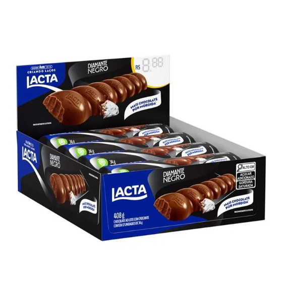 Lacta Diamante Negro Box of 12 units
