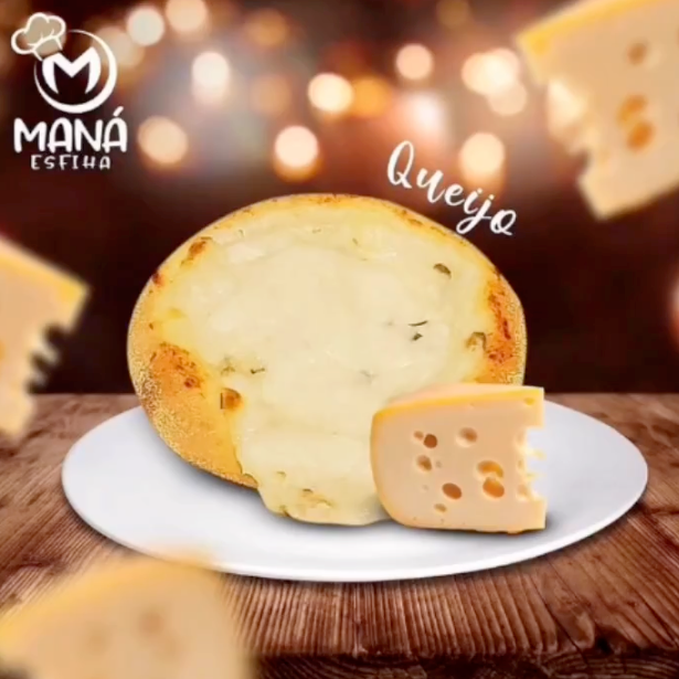 Mana Esfiha de Queijo Aberta 6 unidades