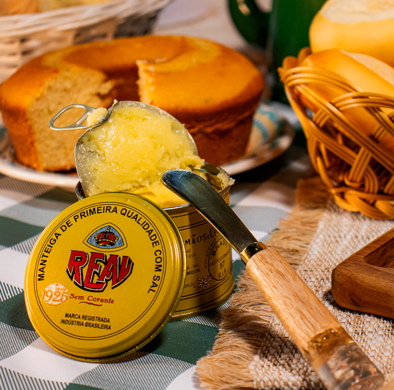 Real Manteiga de Primeira Qualidade Com Sal 500g
