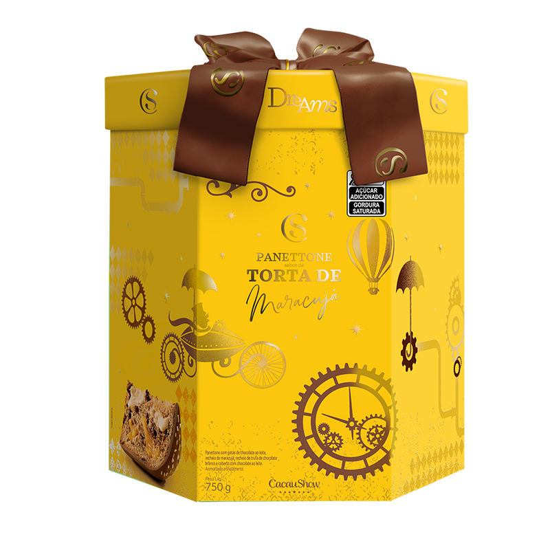 Cacau Show Panettone Dreams Torta de Maracujá 750g