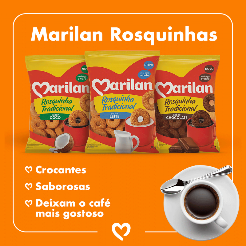 Marilan Rosquinhas sabor Coco 300g