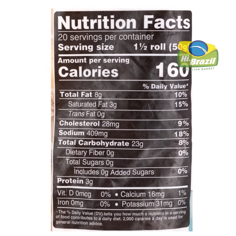 Mineiro Cheese Bread Stuffed with Cream Cheese 1kg