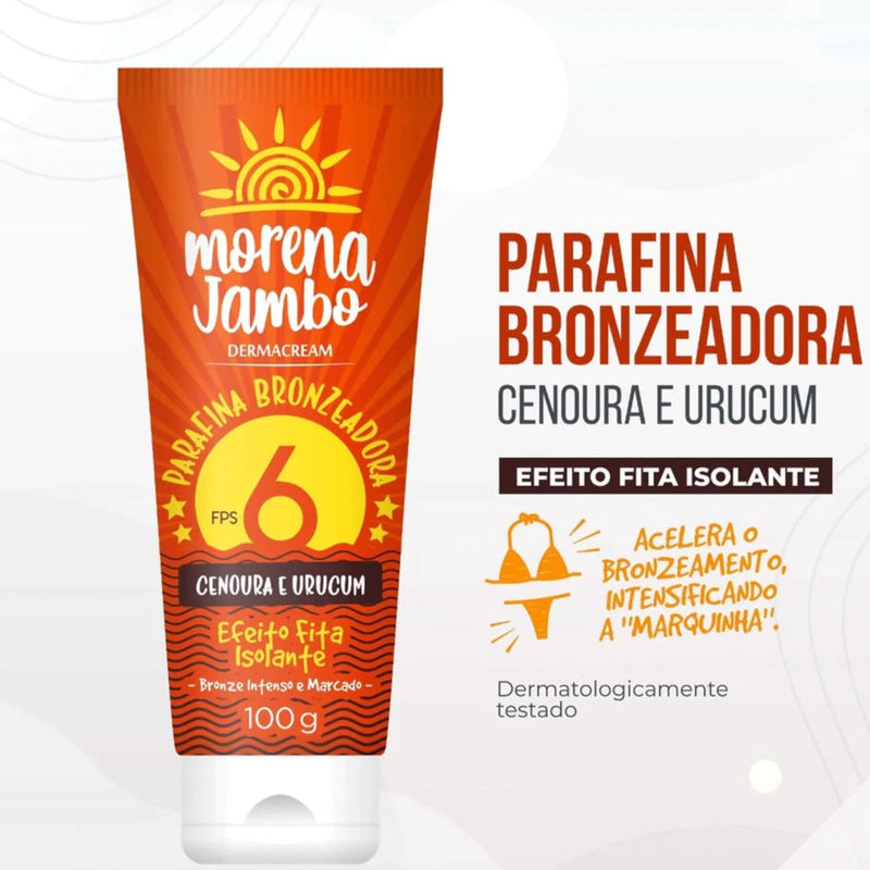 Parafina Bronzeadora Morena Jambo 100g