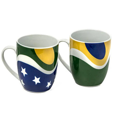 Brasil Conjunto de Canecas 2 Unidades