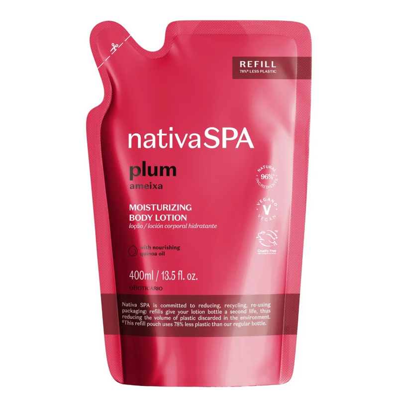 O Boticario Nativa SPA Plum - Moisturizing Refill 400ml