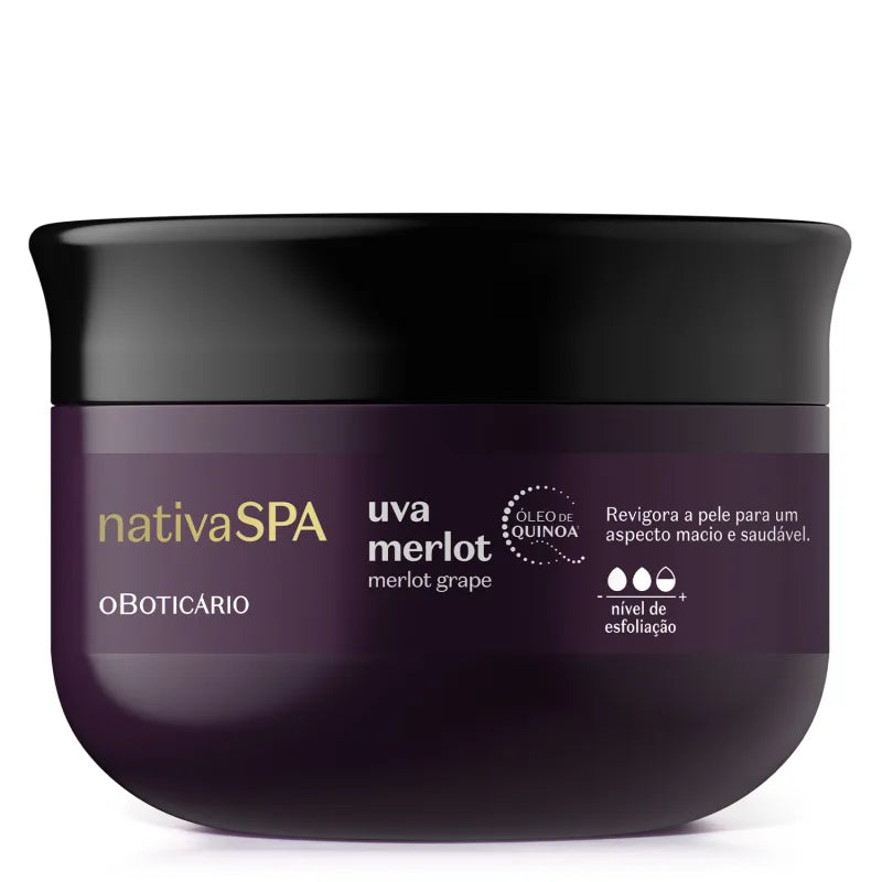 O Boticario Nativa Spa Esfoliante Uva Merlot 200g
