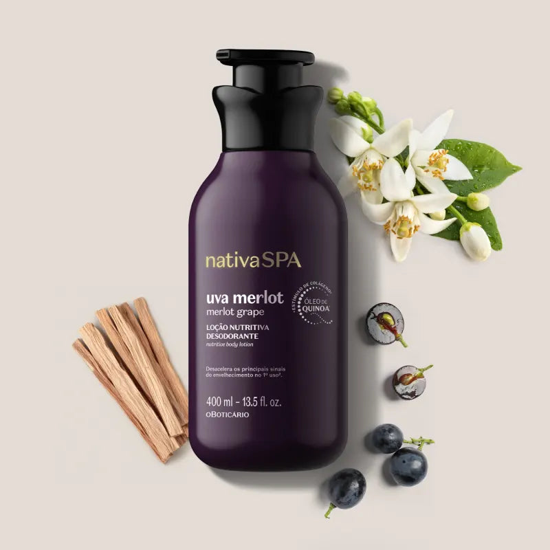 O Boticario Nativa Spa Moisturizing Merlot Grape 400ml