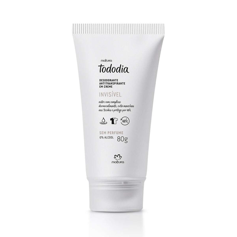 Natura TodoDia Desodorante Invisivel em Creme 80g - Antitranspirante
