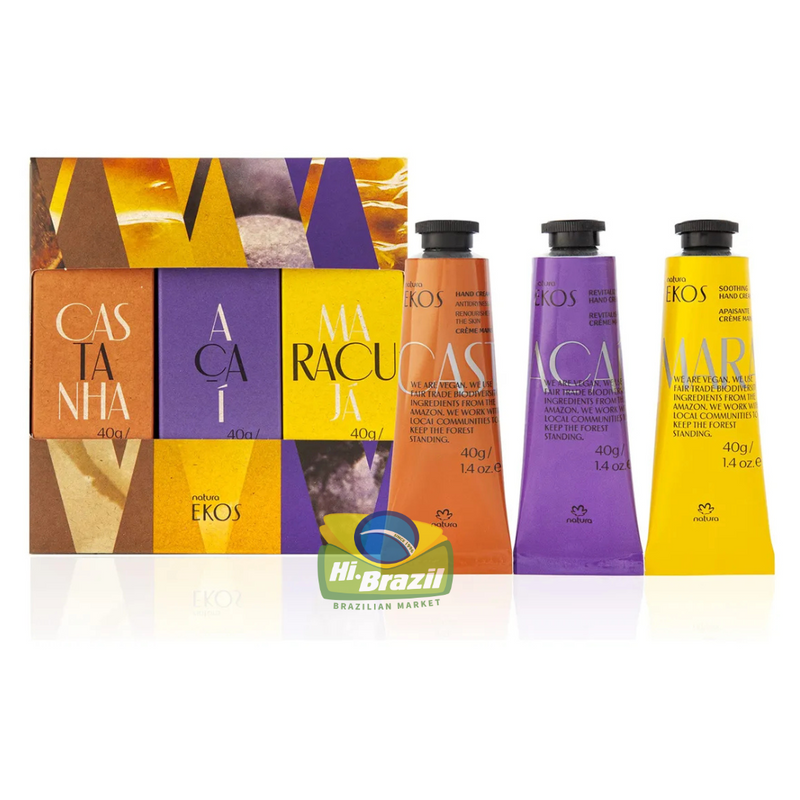 Natura Ekos Trio Creme Para Maos 3x40g