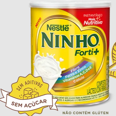 Nestle Ninho Fort+ Composto Lacteo com Fribras Instantaneo 380g