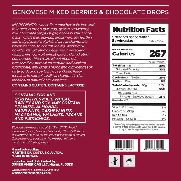 Ofner Panettone Genovese Mixed Berries e Chocolate 900g